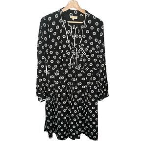 Modcloth Black and White Midi Dress